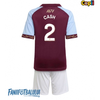 Aston Villa Matty Cash #2 Echipament de Fotbal Replică 2025-26 Copii Acasa (+ Șorturi)